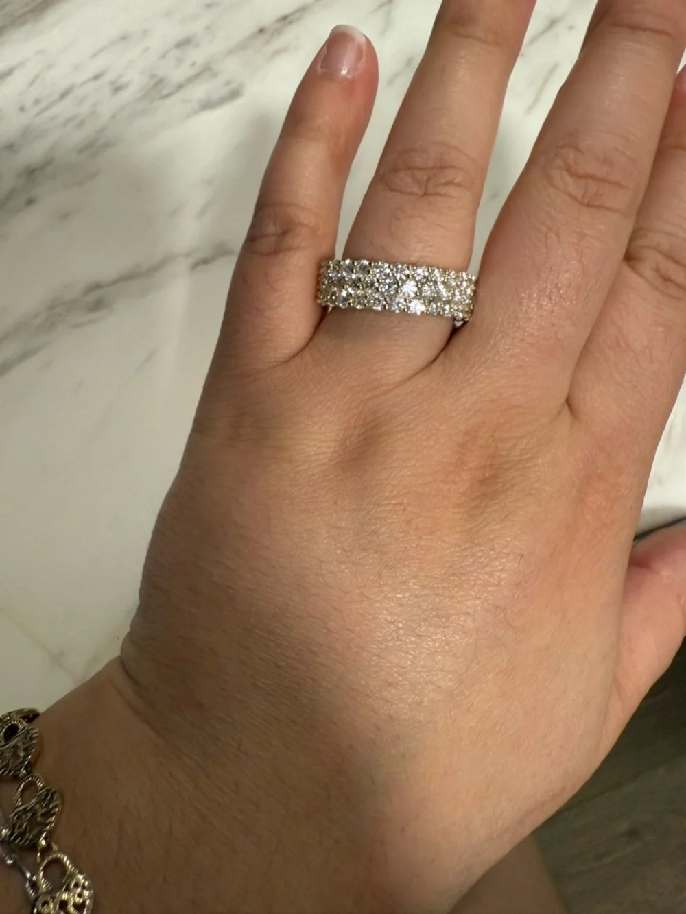 4.9 carat Genuine Diamond 14k Gold Ring - Picture 9 of 17